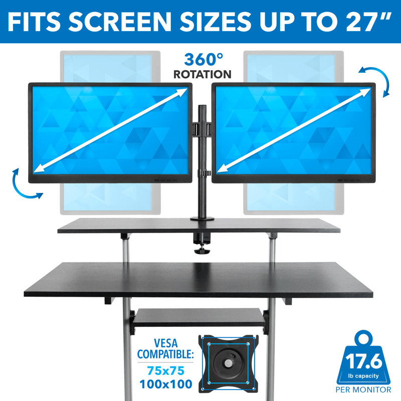 40 inch wide sit stand desk hotsell